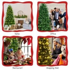 Costway 8FT Pre-Lit Hinged Christmas Tree 3402 PE & PVC Tips w/ 620 Lights & Foot Switch 13 Costway 8FT Pre-Lit Hinged Christmas Tree 3402 PE & PVC Tips w/ 620 Lights & Foot Switch -Christmas Trees Sales Store unnamed file 2259