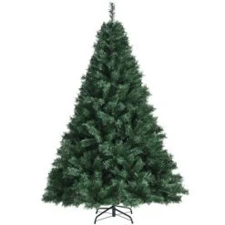 Costway 5Ft/6Ft/7Ft PVC Hinged Artificial Christmas Tree 410/648/968 Tips Holiday Decor with Metal Stand -Christmas Trees Sales Store unnamed file 2291