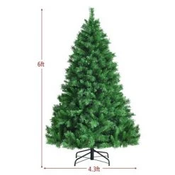 Costway 6ft Pre-Lit Artificial Hinged Christmas Tree w/8 Modes LED Lights and Foot Pedal 11 Costway 6ft Pre-Lit Artificial Hinged Christmas Tree w/8 Modes LED Lights and Foot Pedal -Christmas Trees Sales Store unnamed file 2346