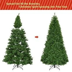 Costway 8Ft Pre-Lit Artificial Christmas Tree Hinged 750 LED Lights -Christmas Trees Sales Store unnamed file 2376