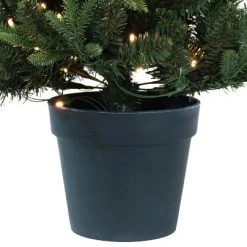 Sunnydaze Decor Sunnydaze Pre-Lit Artificial Christmas Tree with Base - 100 Battery-Operated LED Lights - 3-Foot -Christmas Trees Sales Store unnamed file 239