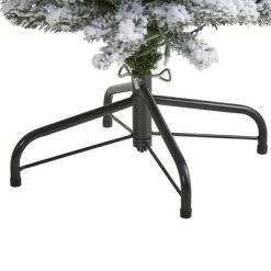 6ft Nearly Natural Pre-Lit Flocked Artificial Christmas Tree Clear Lights -Christmas Trees Sales Store unnamed file 2432