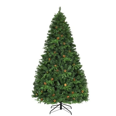 Costway 7Ft/7.5FT/8FT Pre-Lit Christmas Tree Hinged 460/540/600 Lightss 2 Costway 7Ft/7.5FT/8FT Pre-Lit Christmas Tree Hinged 460/540/600 Lightss - Image 2