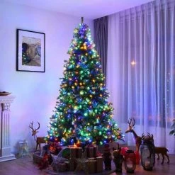 Costway Pre-Lit Artificial Christmas Tree 8Ft Hinged 750 LED Lights 11 Costway Pre-Lit Artificial Christmas Tree 8Ft Hinged 750 LED Lights -Christmas Trees Sales Store unnamed file 2547