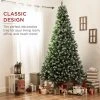 Best Choice Products Pre-Decorated Holiday Christmas Pine Tree w/ Metal Base