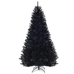 Costway 7.5Ft or 6Ft Hinged Artificial Halloween Christmas Tree Full Tree with Metal Stand Black 21 Costway 7.5Ft or 6Ft Hinged Artificial Halloween Christmas Tree Full Tree with Metal Stand Black -Christmas Trees Sales Store unnamed file 2602