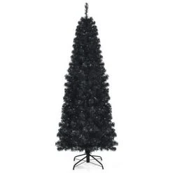 Costway 6ft Pre-lit PVC Christmas Halloween Pencil Tree Black w/ 300 LED Lights 17 Costway 6ft Pre-lit PVC Christmas Halloween Pencil Tree Black w/ 300 LED Lights -Christmas Trees Sales Store unnamed file 2611
