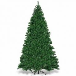 Costway Pre-Lit PVC Christmas Tree 9Ft Hinged 700 LED Lights Green -Christmas Trees Sales Store unnamed file 2646