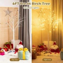 Costway 6ft Pre-lit White Twig Birch Tree for Christmas Holiday w/96 LED Lights 14 Costway 6ft Pre-lit White Twig Birch Tree for Christmas Holiday w/96 LED Lights -Christmas Trees Sales Store unnamed file 265