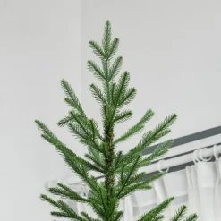 HOMCOM 9 Foot Artificial Christmas Tree, Pine Hinged Xmas Tree with Realistic Branches, Steel Base, Auto Open, Green -Christmas Trees Sales Store unnamed file 2654