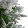 Northlight 7.5' Flocked Rosemary Emerald Angel Pine Artificial Christmas Tree - Unlit