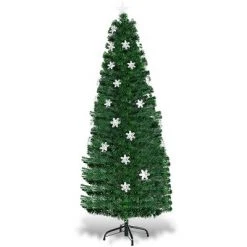Costway 6FT Pre-Lit Fiber Optic Christmas Tree Multicolor Lights -Christmas Trees Sales Store unnamed file 2695