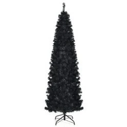 Costway 7ft Pre-lit PVC Christmas Halloween Pencil Tree Black w/ 350 LED Lights 17 Costway 7ft Pre-lit PVC Christmas Halloween Pencil Tree Black w/ 350 LED Lights -Christmas Trees Sales Store unnamed file 2724