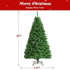 Costway 6ft Pre-lit Fiber Optic PVC Artificial Christmas Tree w/ 617 Branch Tips 11 Costway 6ft Pre-lit Fiber Optic PVC Artificial Christmas Tree w/ 617 Branch Tips -Christmas Trees Sales Store unnamed file 2743