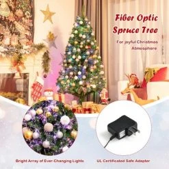 Costway 6ft Pre-lit Fiber Optic PVC Artificial Christmas Tree w/ 617 Branch Tips 16 Costway 6ft Pre-lit Fiber Optic PVC Artificial Christmas Tree w/ 617 Branch Tips -Christmas Trees Sales Store unnamed file 2748