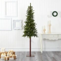 7ft Nearly Natural Pre-Lit LED Slim Alaskan Alpine Artificial Christmas Tree Clear Lights 11 7ft Nearly Natural Pre-Lit LED Slim Alaskan Alpine Artificial Christmas Tree Clear Lights -Christmas Trees Sales Store unnamed file 2796