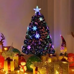 Costway 3FT Pre-Lit Fiber Optic Christmas Tree Multicolor Lights 10 Costway 3FT Pre-Lit Fiber Optic Christmas Tree Multicolor Lights -Christmas Trees Sales Store unnamed file 2826