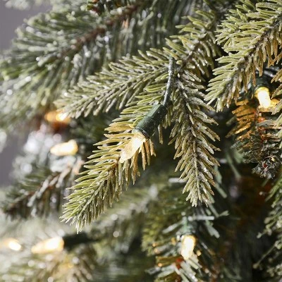 Home Heritage Entryway Potted Pine PVC Pre-Lit Artificial Christmas Tree with Warm White LED Lights and Potted Base 2 Home Heritage Entryway Potted Pine PVC Pre-Lit Artificial Christmas Tree with Warm White LED Lights and Potted Base - Image 2