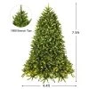 Costway 7.5ft Pre-lit PVC Christmas Fir Tree 8 Flash Mode