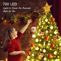 Costway 7.5ft Pre-lit PVC Christmas Fir Tree 8 Flash Mode -Christmas Trees Sales Store unnamed file 2856