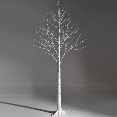 Costway 5ft Pre-lit White Twig Birch Tree for Christmas Holiday w/ 72 LED Lights 9 Costway 5ft Pre-lit White Twig Birch Tree for Christmas Holiday w/ 72 LED Lights - Image 9
