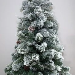 Home Heritage Artificial Half Christmas Tree Prelit with White LED Lights, PVC Foliage Tips, Metal Stand, Green 6 Home Heritage Artificial Half Christmas Tree Prelit with White LED Lights, PVC Foliage Tips, Metal Stand, Green -Christmas Trees Sales Store unnamed file 2887