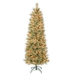 National Tree Company Pre-Lit Slim Arcadia Cashmere Pine Hinged Artificial Christmas Tree Clear Lights 7 National Tree Company Pre-Lit Slim Arcadia Cashmere Pine Hinged Artificial Christmas Tree Clear Lights -Christmas Trees Sales Store unnamed file 2915