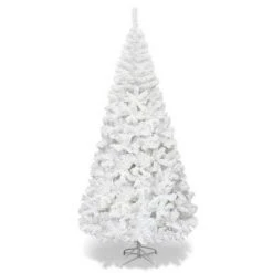 Costway 5Ft/6Ft/7Ft/8Ft Artificial PVC Christmas Tree W/Stand Holiday Season Indoor Outdoor White -Christmas Trees Sales Store unnamed file 2965