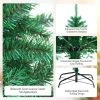 Tangkula Happygrill Realistic Glittery Christmas Tree Iridescent Hinged Pine Tree W/ PVC & PET Leaves