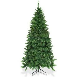 Costway 6ft Pre-lit PVC Artificial Half Christmas Tree 250 LED Lights -Christmas Trees Sales Store unnamed file 3041