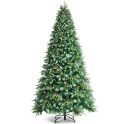 Tangkula Hinged Life-Like Christmas Tree W/ LED Lights Pre-Lit Artificial Xmas Tree W/ PE & PVC Leaves 25 Tangkula Hinged Life-Like Christmas Tree W/ LED Lights Pre-Lit Artificial Xmas Tree W/ PE & PVC Leaves -Christmas Trees Sales Store unnamed file 3061