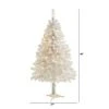4ft Nearly Natural Pre-Lit LED White Artificial Christmas Tree Clear Lights