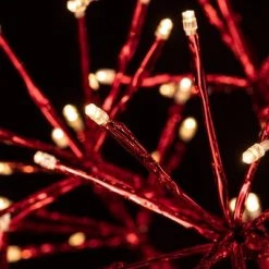 Alpine Corporation Alpine Festive Artificial Christmas Tree with Warm White LED Lights Red 12 Alpine Corporation Alpine Festive Artificial Christmas Tree with Warm White LED Lights Red -Christmas Trees Sales Store unnamed file 322