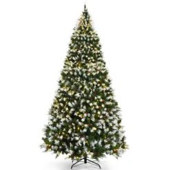 Tangkula 6ft Pre-lit Snowy Christmas Tree Pre-strung Xmas Decoration Tree w/ 250 Warm White LED Lights & 818 PVC Tips 23 Tangkula 6ft Pre-lit Snowy Christmas Tree Pre-strung Xmas Decoration Tree w/ 250 Warm White LED Lights & 818 PVC Tips -Christmas Trees Sales Store unnamed file 3263