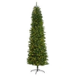 Nearly Natural Pre-Lit LED Slim Green Mountain Pine Artificial Christmas Tree Clear Lights -Christmas Trees Sales Store unnamed file 3285