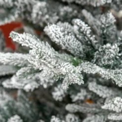 HOMCOM 8 Foot Pine Snow Flocked Artificial Christmas Tree with 1479 Realistic Cedar Branches, Auto Open, Home Holiday Decoration, Green 9 HOMCOM 8 Foot Pine Snow Flocked Artificial Christmas Tree with 1479 Realistic Cedar Branches, Auto Open, Home Holiday Decoration, Green -Christmas Trees Sales Store unnamed file 3292