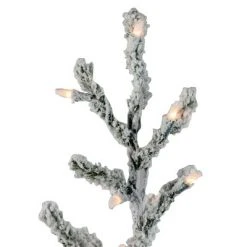 Northlight 3' Pre-Lit Flocked Alpine Twig Artificial Christmas Tree - Warm White Lights