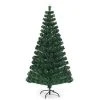 Costway Fiber Optic 6'Pre-Lit Artificial Christmas Tree 230 Lights Top
