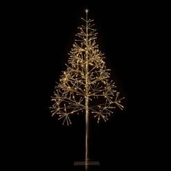 Alpine Corporation 5ft Alpine Festive Golden Artificial Christmas Tree with Warm White LED Lights -Christmas Trees Sales Store unnamed file 343