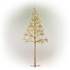 Alpine Corporation 5ft Alpine Festive Golden Artificial Christmas Tree with Warm White LED Lights -Christmas Trees Sales Store unnamed file 346