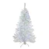 Northlight 6.5' Prelit Artificial Christmas Tree LED Single Plug Medium Iridescent Pine White - Multi Lights