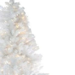 Northlight 6.5' Prelit Artificial Christmas Tree LED Single Plug Medium Iridescent Pine White - Multi Lights -Christmas Trees Sales Store unnamed file 3479