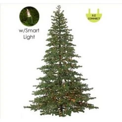 Northlight 7.5' Prelit Artificial Christmas Tree Full LED Layered Pine Instant Power Technology Single Plug - Multicolor Lights