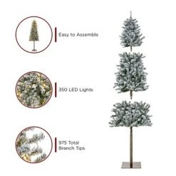 Best Choice Products Pre-Lit Snow Flocked Pencil Alpine Christmas Tree Holiday Decoration w/ LED Lights, Stand 10 Best Choice Products Pre-Lit Snow Flocked Pencil Alpine Christmas Tree Holiday Decoration w/ LED Lights, Stand -Christmas Trees Sales Store unnamed file 351