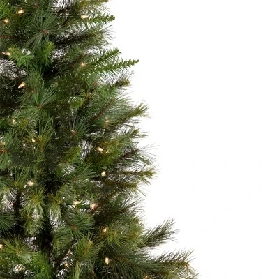 Northlight 7.5' Prelit Artificial Christmas Tree Half Wall Canyon Pine - Clear Lights 5 Northlight 7.5' Prelit Artificial Christmas Tree Half Wall Canyon Pine - Clear Lights - Image 5