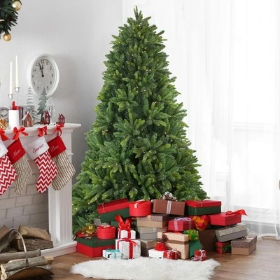 Northlight 7.5' Pre-Lit Gunnison Pine Artificial Christmas Tree - Clear Lights 1 Northlight 7.5' Pre-Lit Gunnison Pine Artificial Christmas Tree - Clear Lights