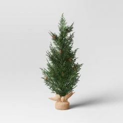 Cedar Artificial Tree with Pinecones Green/Brown - Threshold™ -Christmas Trees Sales Store unnamed file 374
