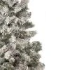 Northlight 4.5' Pre-Lit Flocked Pine Medium Artificial Christmas Tree - Clear Lights