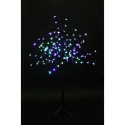 Northlight 4' Prelit LED Cherry Blossom Flower Tree Multi Color Lights