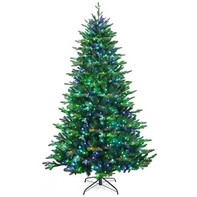 Costway 6ft7ft8ft App-Controlled Pre-lit Christmas Tree Multicolor Lights w/ 15 Modes 11 Costway 6ft7ft8ft App-Controlled Pre-lit Christmas Tree Multicolor Lights w/ 15 Modes - Image 11